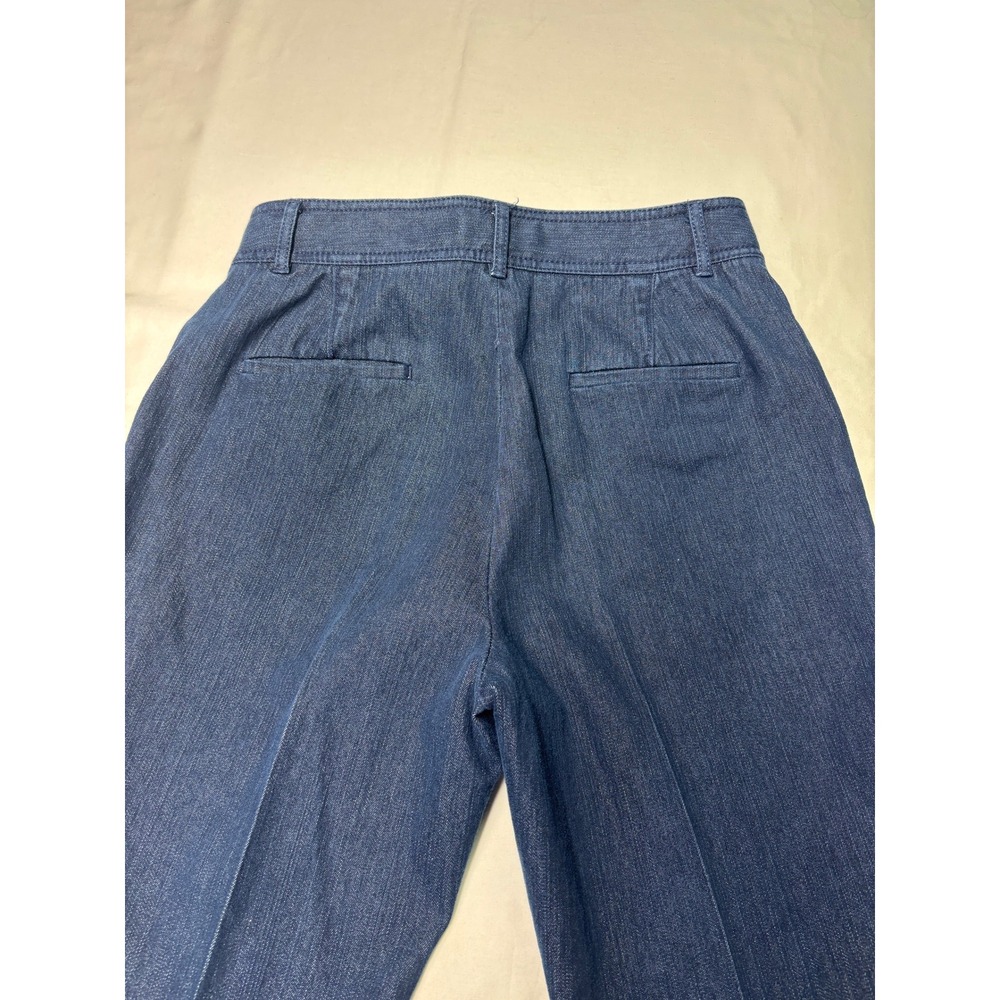 Brooks Brothers Womens Size 8 30X27 Dark Wash Denim Trousers Pants Jeans - Picture 8 of 13